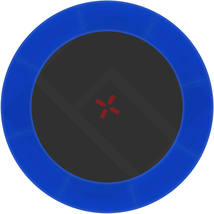 Trampolin Randabdeckung PREMIUM - Extra breite 35 cm Federabdeckung mit blauer Polsterung für mehr Sicherheit.
