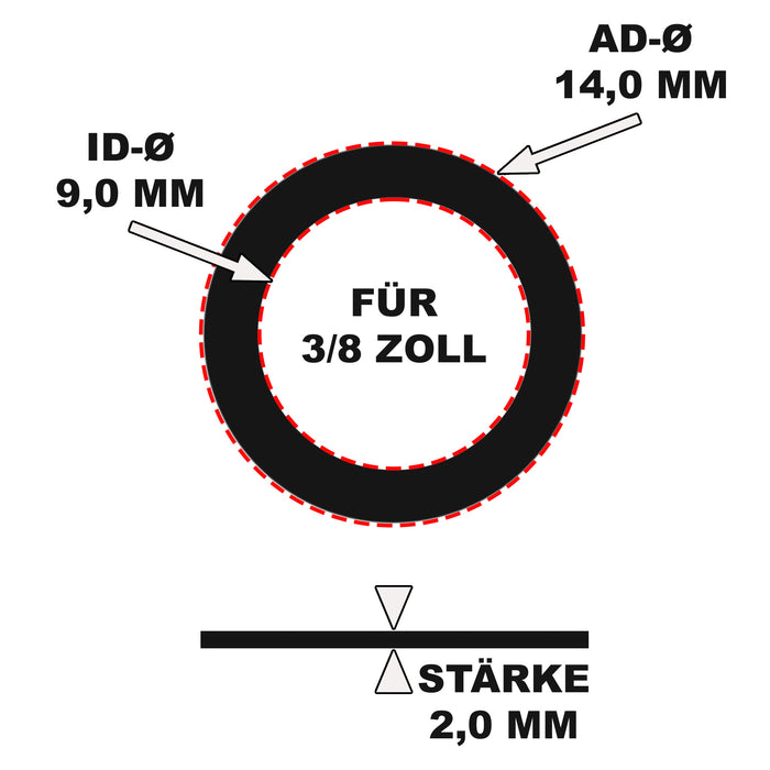 Gummi Dichtung 2mm