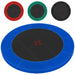 Trampolin Randabdeckung PREMIUM - Extra breite 35 cm Federabdeckung in blau, rot, grün und schwarz.