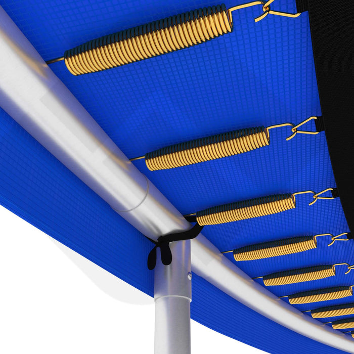 Trampolin Randabdeckung PREMIUM - Extra breite 35 cm Federabdeckung mit Sicherheitspolster und Sprungfedern.