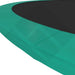 Trampolin Randabdeckung PREMIUM - Extra breite 35 cm Federabdeckung, sichtbare Polsterung und schwarzer Sprungbereich.